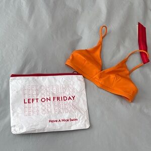Left On Friday Orange Bikini Top